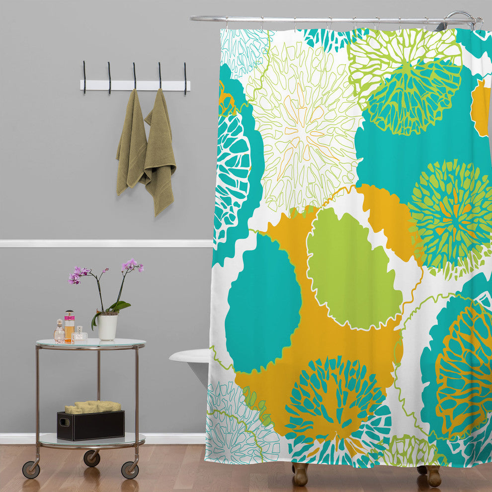 Deny Designs Karen Harris Brandywine Falls Citrus Incarnation Shower Curtain