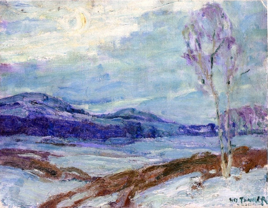 Henry Ossawa Tanner Landscape in Moonlight Premium Canvas Print