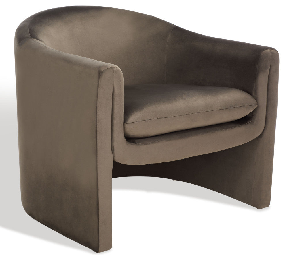 Safavieh Laylette Upholstered Accent Chair, Dark Brown