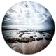 Dramatic Atlantic Coast At Low Tide, Seashore Round Wall Art, 23"