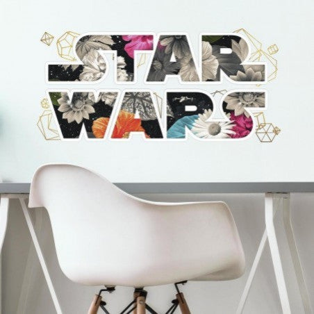 Star Wars Floral Logo Peel and Stick Wall Decals With Foil, 2-Piece