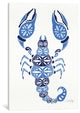 "Blues Scorpion Artprint" by Cat Coquillette, 40x26x1.5
