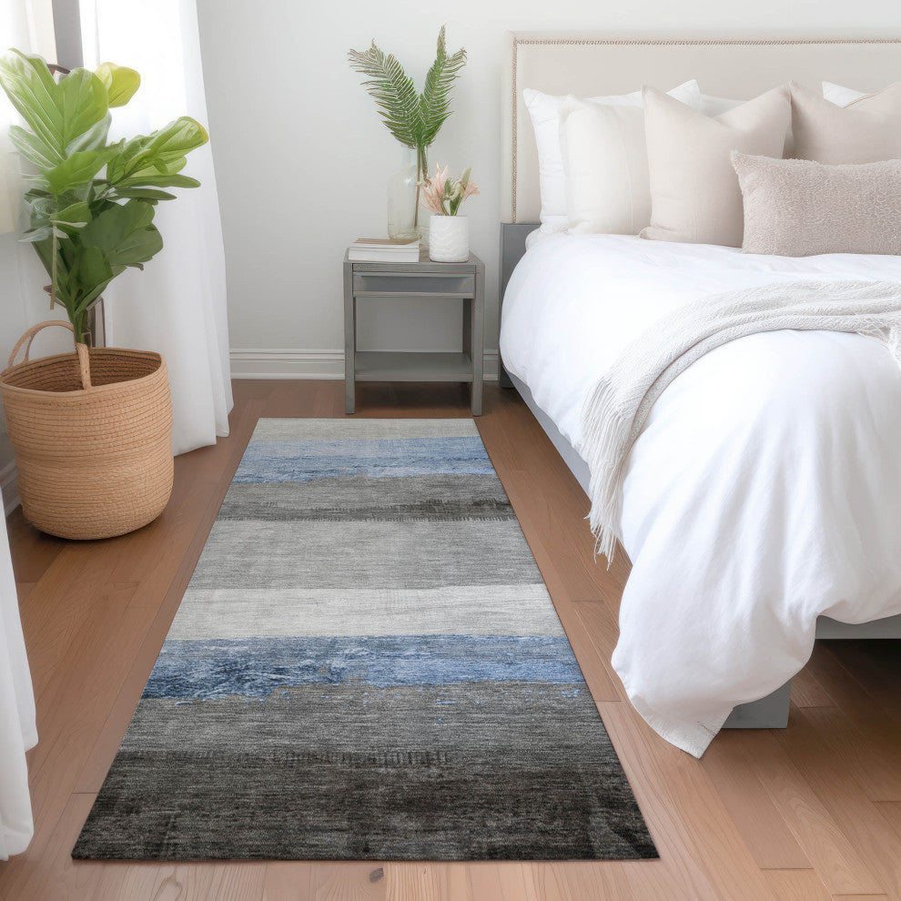 Machine Washable Indoor/Outdoor Chantille ACN1883 Sky 2'3" x 7'6" Runner Rug