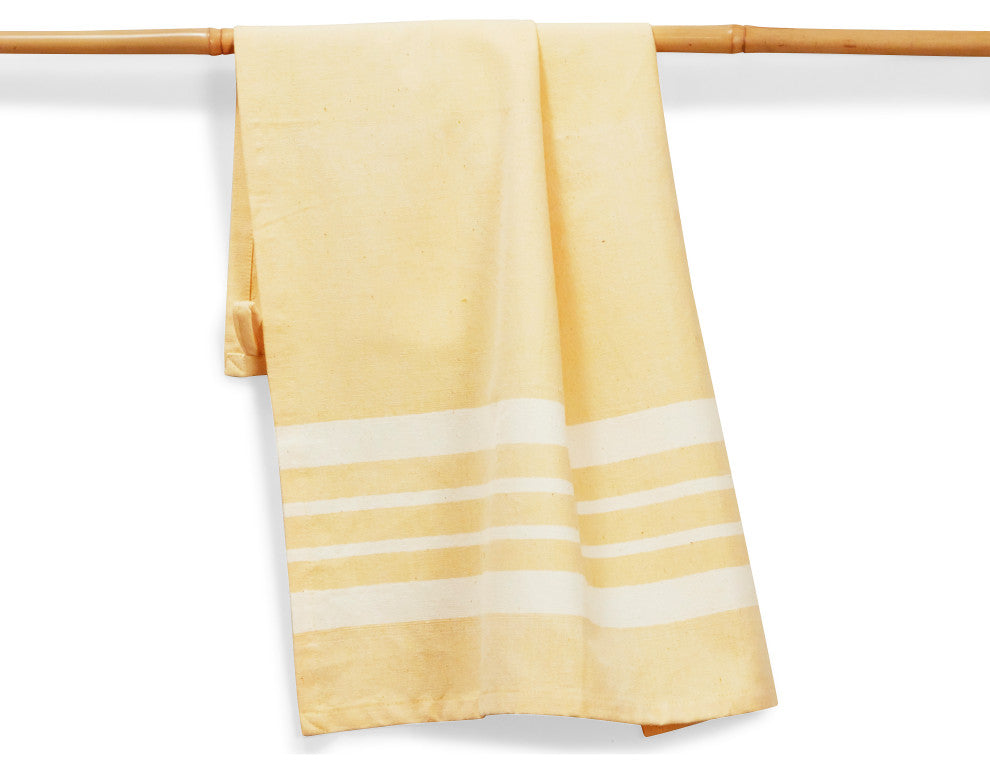 Butter Handwoven Cotton Kitchen Towel