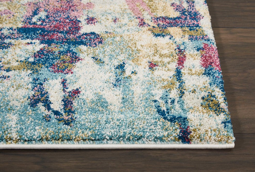 Nourison Fusion Cream/Multicolor Area Rug, 4'x6'