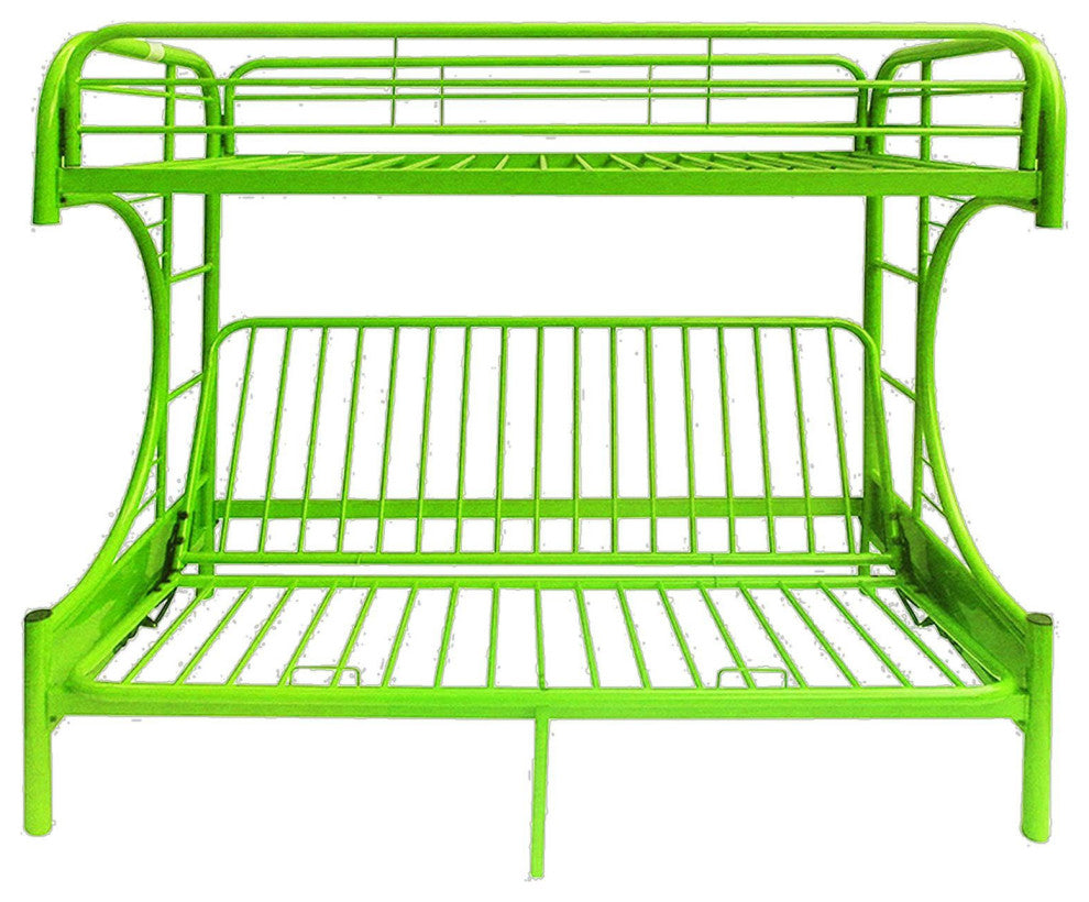 Eclipse Twin/Full/Futon Bunk Bed, Green