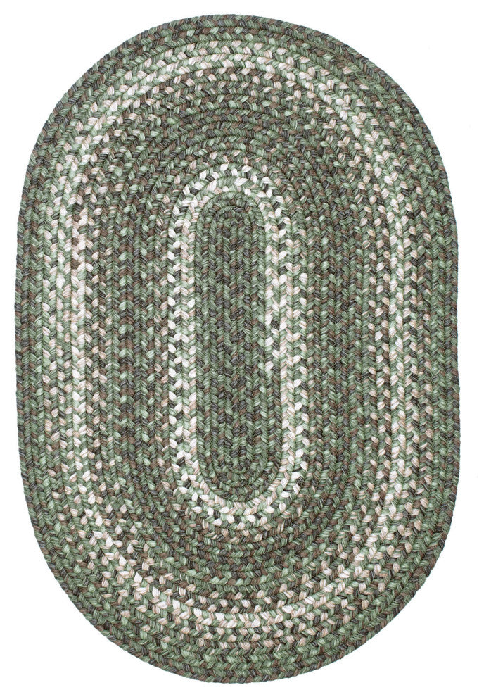 Homespice Decor - 3 x 5' Oval Cedar Ridge Ultra Durable Braided Rug