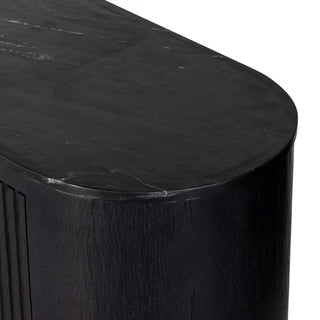 Giovani Media Console-Black Marble