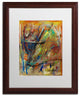 ''Bright Swoon'' Matted Framed Art, Wood Frame, White Matte, 20x16