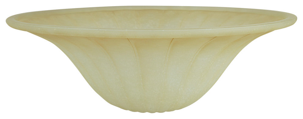 23092-01 Amber Replacement Torchiere Glass Shade, 6"x18"