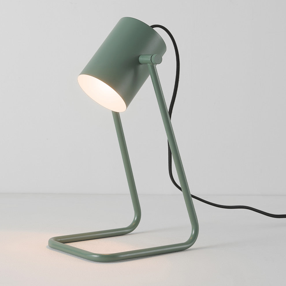 Sahara 14" Matte Green Swing Shade Desk Lamp