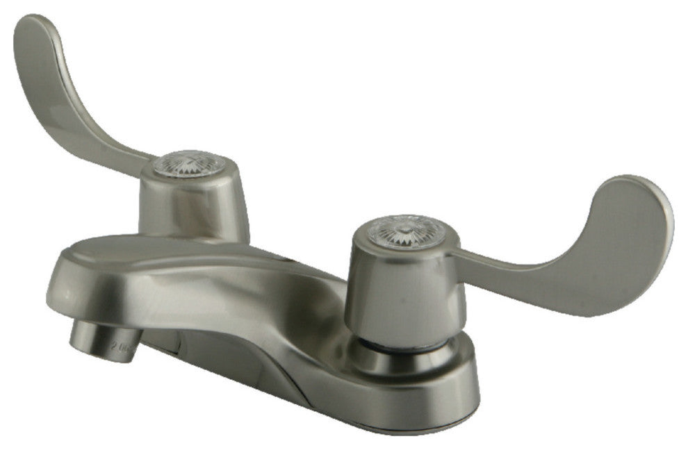 Kingston Brass 4" Centerset Bathroom Faucet, Brushed Nickel