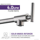 Braccia Series 24" Wall Mounted Pot Filler, Brushed Nickel