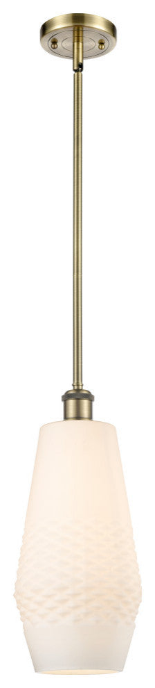 Innovations 516-1S-AB-G681-7-LED 1-Light Mini Pendant, Antique Brass