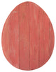 24" Rustic Farmhouse Red Wood Large Egg