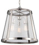 3-Light Pendant, Polished Nickel
