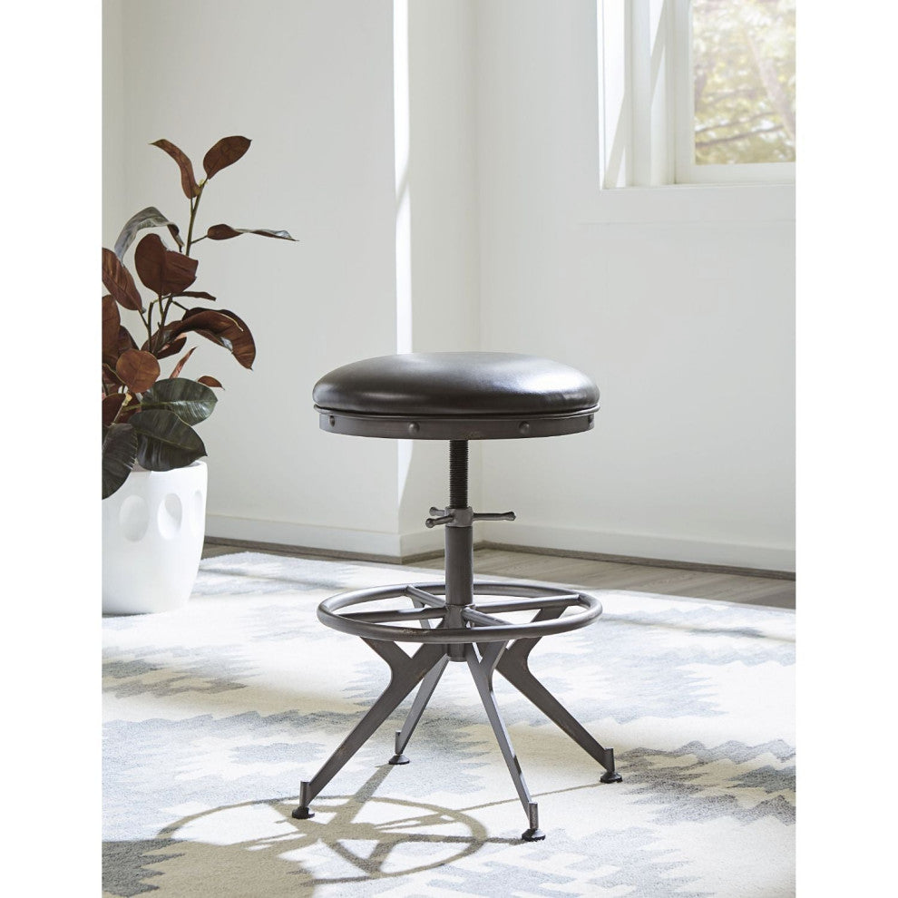 Modus Medici Desk Stool in Charcoal Brown