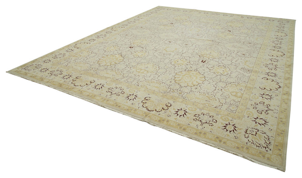 Rug N Carpet - Handwoven Oriental 11' 11" x 15' 0" Large Oushak Area Rug