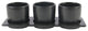 Lilac Planter Set with Tray, Black