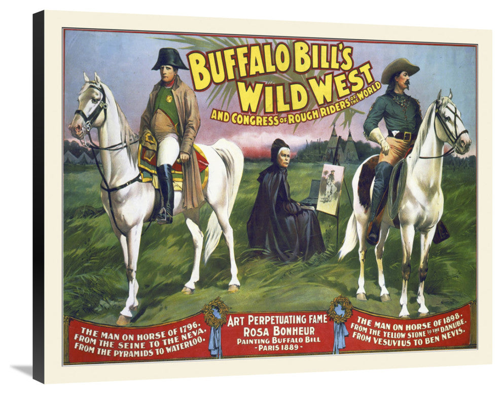 Buffalo Bill's Wild West And Congress Of Rough Riders Of The World, 1896, 36x29