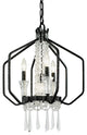Varaluz-270P04OX-Four Light Pendant Onyx