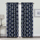 Charleston Curtains, Set of 2, Cobalt Blue, 60"x84"
