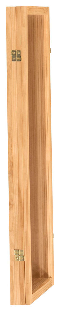 4' Tall Clear Screen, Natural, 4 Panel