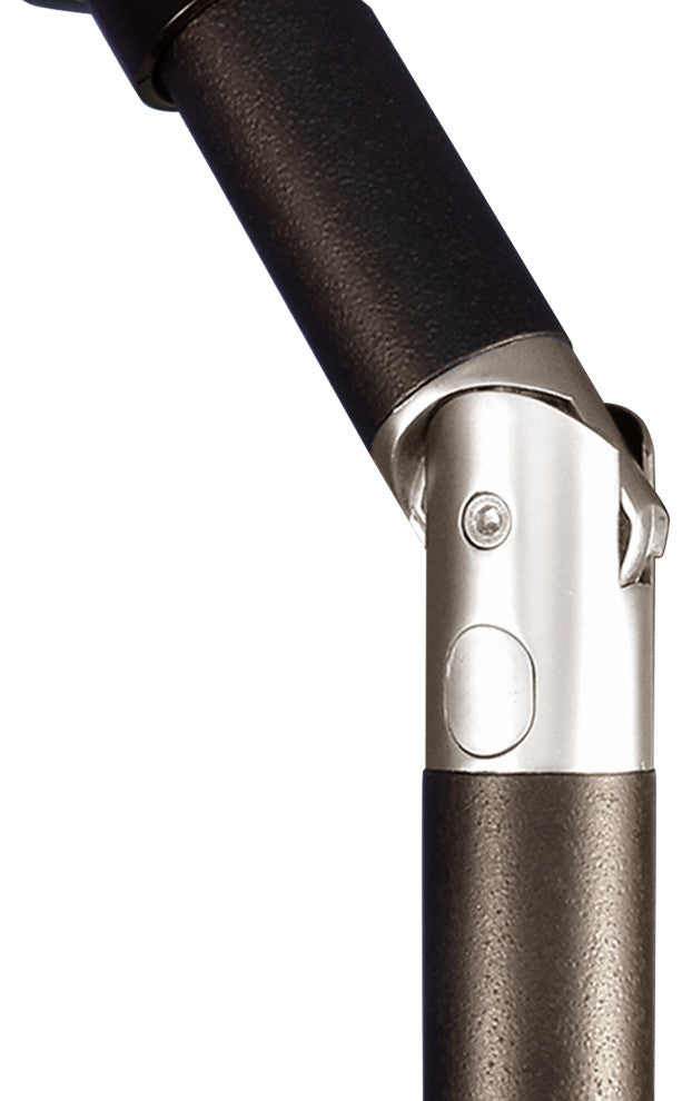 7.5' Aluminum Umbrella Push Tilt, Sunbrella, Taupe