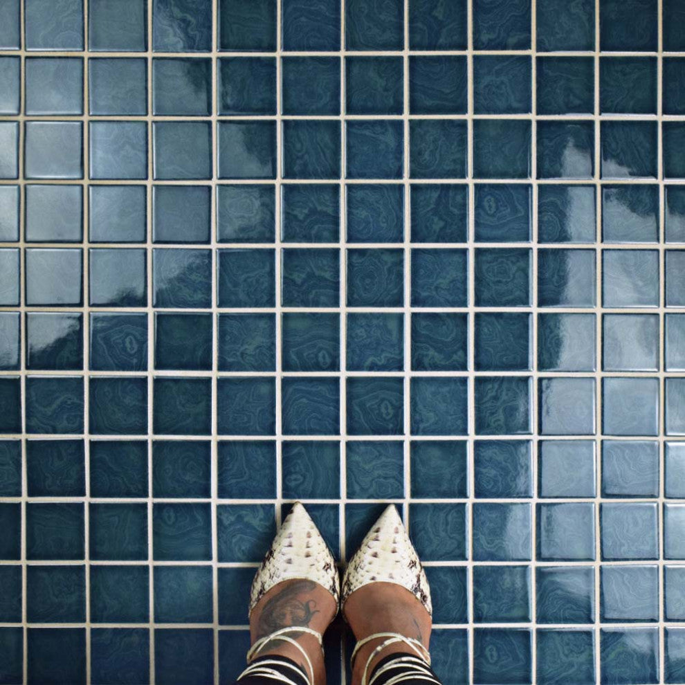 Resort Coral Blue Porcelain Floor and Wall Tile