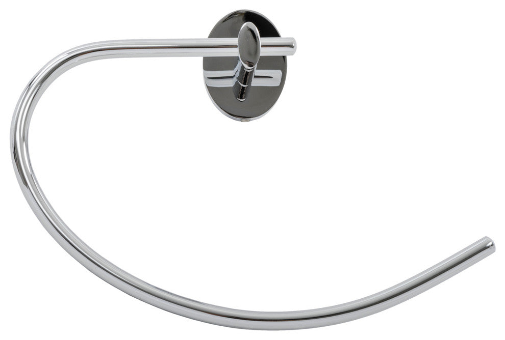 Amalfi 4-Piece Chrome Bathroom Accessory Set w/ 24-inch Towel Bar