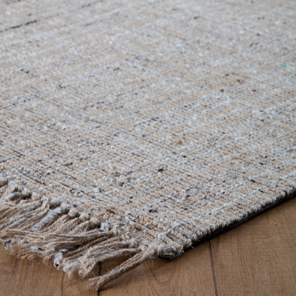Sallisaw Tan Jute and Wool Rug, 8'x10'