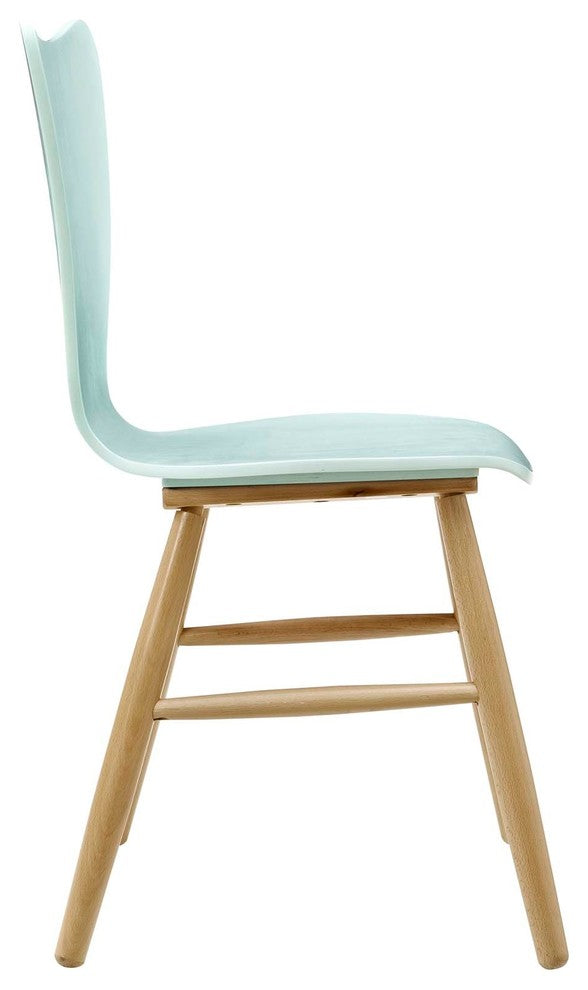 Cascade Dining Chair Set of 2, Light Blue
