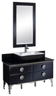 Fresca Moselle 47" Modern Glass Bathroom Vanity With Mirror