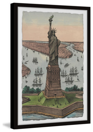 "Liberty Statue" Framed Painting Print, 24x36