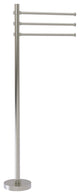 Towel Stand with 3 Pivoting 12" Arms, Satin Nickel