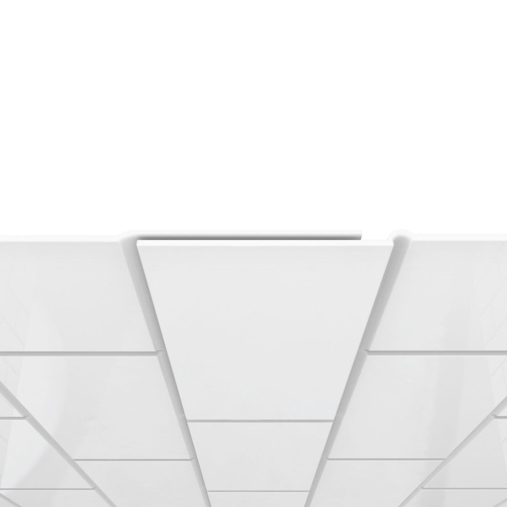 DreamLine QWALL-VS 56-60x36x62 Acrylic Backwall Kit, White