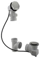 Sch. 40 PVC 27" Cable Drive Bath Waste - Ball Joint Head In Satin Nickel