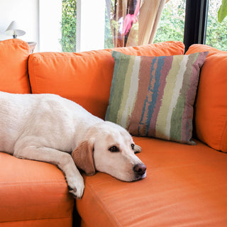 Plutus Multi-Color Cuba Stripe Luxury Throw Pillow, 12"x20"