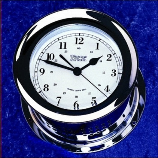 Weems and Plath Chrome Atlantis Quartz Clock