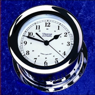 Weems and Plath Chrome Atlantis Quartz Clock