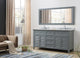 70" Shutter Bath Vanity, Gray
