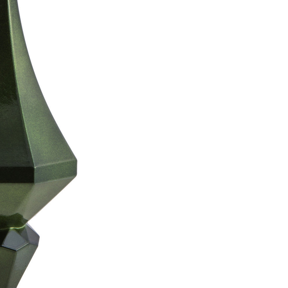 Vickerman Mc191064D8" Moss Green Candy Finish Diamond Ornament, Pack of 2
