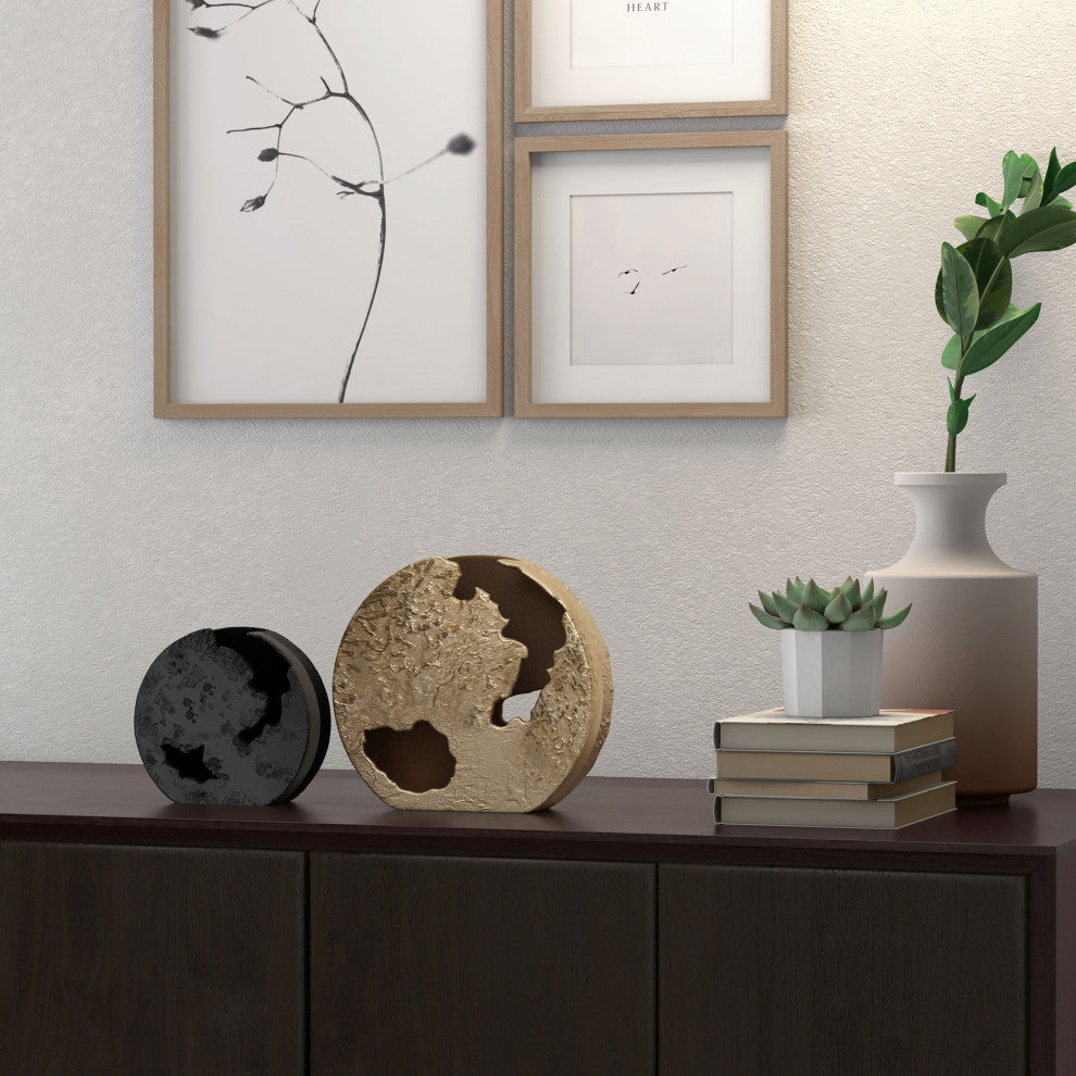 Atlas Vase, Small Black