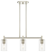 Crown Point 3 30.5" Island Lighting Polished Nickel