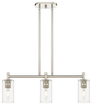 Crown Point 3 30.5" Island Lighting Polished Nickel
