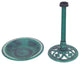 Costway Green Pedestal Bird Bath Feeder Freestanding Outdoor Garden Yard Decor