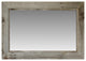 Rustic Mirror, Western Rustic Style With Raised Inside Edge, 30"x40"