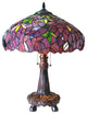 KATIE, Tiffany-style 2 Light Wisteria Table Lamp, 16" Shade