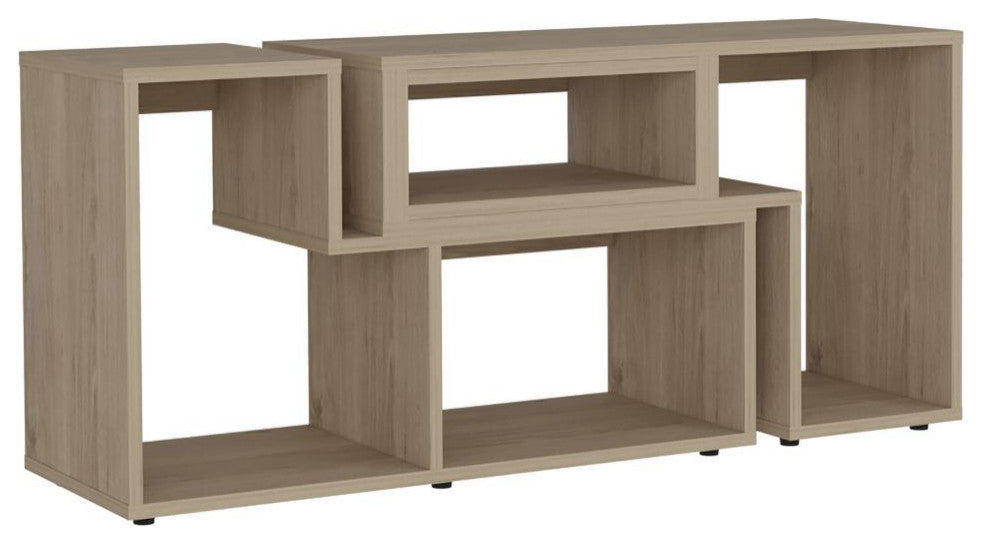 Rose Extendable TV Stand, Light Pine