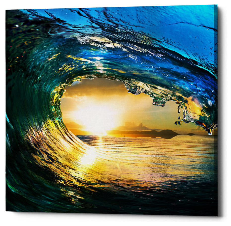 Epic Graffiti "The Language of Waves" Giclee Canvas Wall Art, 26"x26"